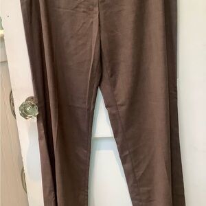 Rena Lange Brown Straight-Leg Women’s Pants
